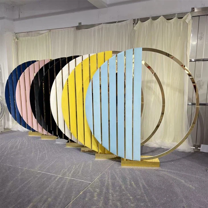 Häät PVC puoliympyrä tausta