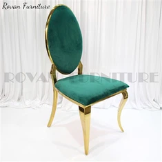 Moderni Velvet-ruokailutuoli kultaisilla jaloilla