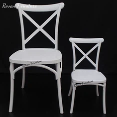 Hartsi käytetyt ristiselkätuolit valkoinen